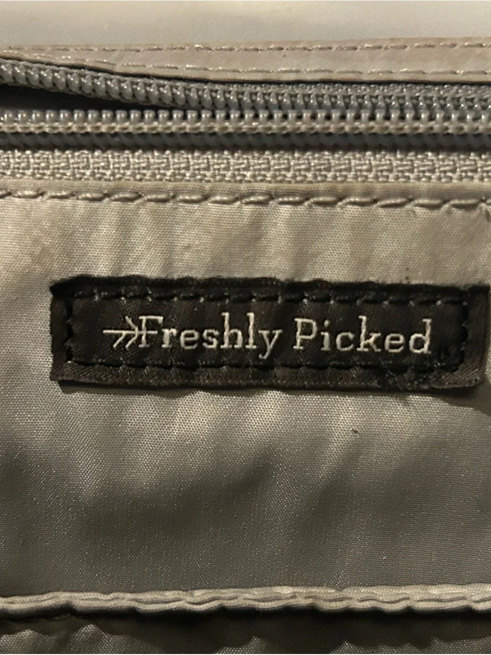 Freshly Picked Classic Diaper Bag II in Stone Color Pebbled Leather Lg Backpack